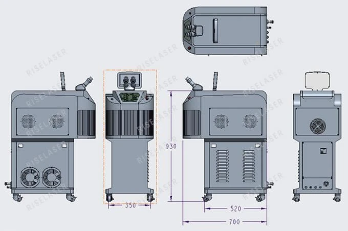 200W laser welding machine size 200W laser welding machine size